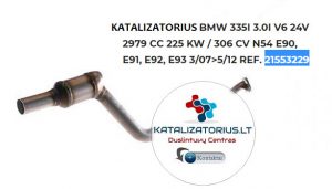 bmw katalizatorius e90 trecios kartos benzinas 225 kw